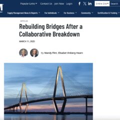 Featured in Inside Supply Management Magazine